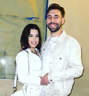 Harry James Thornton with his fiancé Magi.
